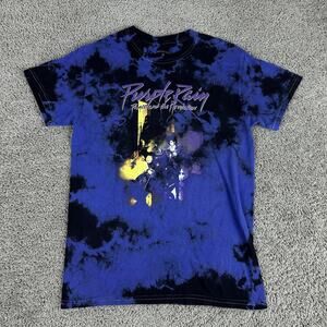 Prince Purple Rain Shirt Mens Small Blue Black Tie Dye Band Tee 80s Movie Music